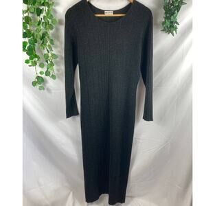 Fabiani ribbed wool blend maxi dress size small